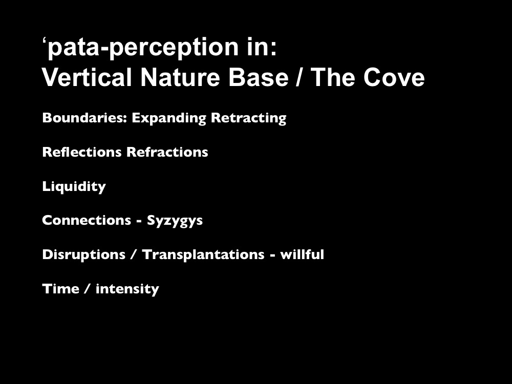 Vertical. Nature. Base. / The COVE